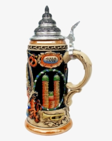 200th Anniversary Oktoberfest Beer Stein With Pewter - Beer Stein, HD Png Download, Transparent PNG