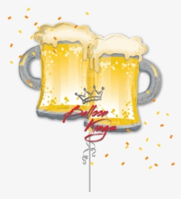 Cheers Beer Mugs - Beer Balloon, HD Png Download, Transparent PNG