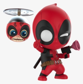 Deadpool With Headpool Cosbaby Hot Toys Bobble Head - Cosbaby Deadpool & Headpool, HD Png Download, Transparent PNG