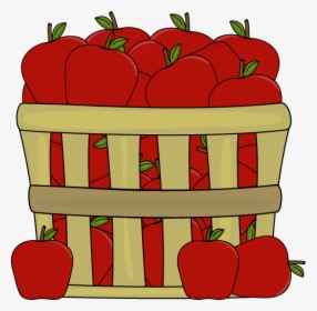 Basket Of Apples Clip Art, HD Png Download, Transparent PNG