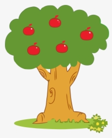 Cartoon Tree With Apples, HD Png Download, Transparent PNG