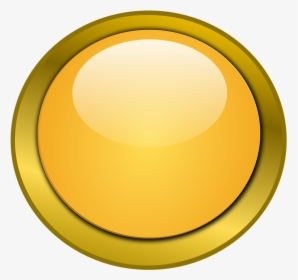 3d Button Png - Yellow Button Transparent Background, Png Download, Transparent PNG