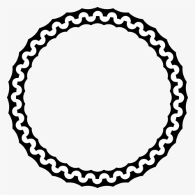 Clip Art Logo Border - White Scalloped Circle Clipart, HD Png Download, Transparent PNG