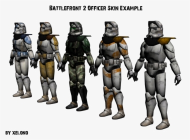 Armored Clone Officer Battlefront 2, HD Png Download, Transparent PNG