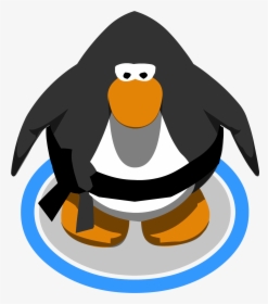 Black Belt In-game - Club Penguin Black Penguin, HD Png Download, Transparent PNG