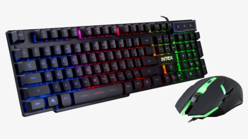 Mm Keyboard Mouse Combo 400    Title Mm Keyboard Mouse - Intex Gaming Keyboard And Mouse, HD Png Download, Transparent PNG