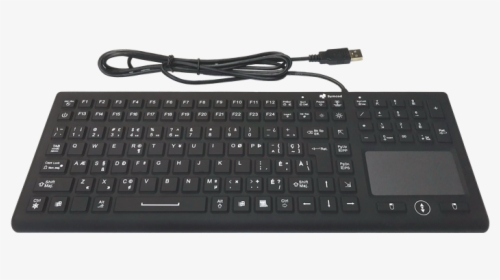 Industrial Silicone Keyboard With Integrated Mouse - Silicone Keyboard Png, Transparent Png, Transparent PNG