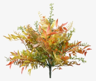 Fall Mixed Leaf Bush - Autumn Bush Png, Transparent Png, Transparent PNG
