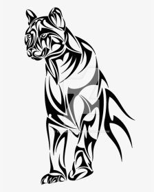 Beautiful Panther Tattoo - Black Panther Tribal Tattoo, HD Png Download, Transparent PNG