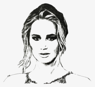 Jennifer Lawrence - Sketch, HD Png Download, Transparent PNG