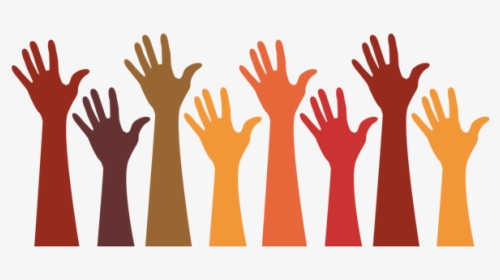 Diversity Hands Of Different Colours Reaching Skyward - Congregation Meeting, HD Png Download, Transparent PNG