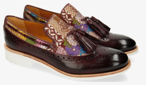 Loafers Amelie 60 Textile Glory Burgundy - Sandal, HD Png Download, Transparent PNG