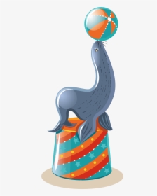 Sea Lion Illustration - Sealion At A Circus, HD Png Download, Transparent PNG