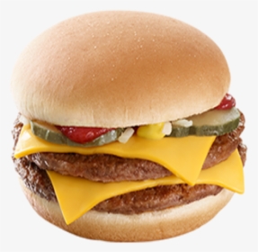 Double Cheese Burger Png - Double Cheese Burger Meal, Transparent Png, Transparent PNG