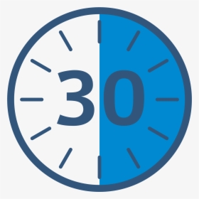 30 Minute Classes At Wisconsin Swim Academy - 30 Minute Clock Icon, HD Png Download, Transparent PNG
