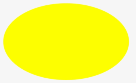 Yellow Oval Shape Clip Art - Circle, HD Png Download, Transparent PNG