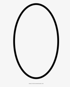 Oval Shape Coloring Pages - Circle, HD Png Download, Transparent PNG