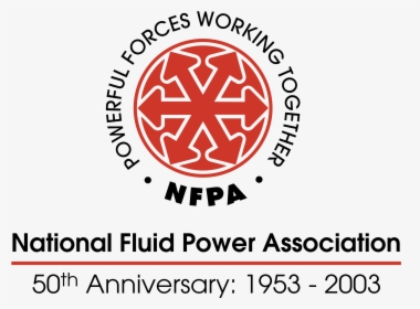 Nfpa 50th Anniversary Logo Png Transparent - National Fluid Power Association, Png Download, Transparent PNG