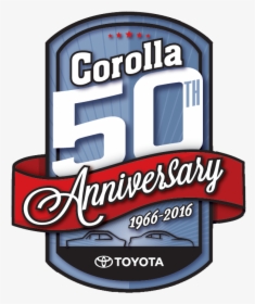Toyota Corolla 50th Anniversary Logo, HD Png Download, Transparent PNG