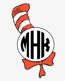 Seuss Reading Across America Day Transfers Sew Down - Circle Monogram With Circles Around, HD Png Download, Transparent PNG