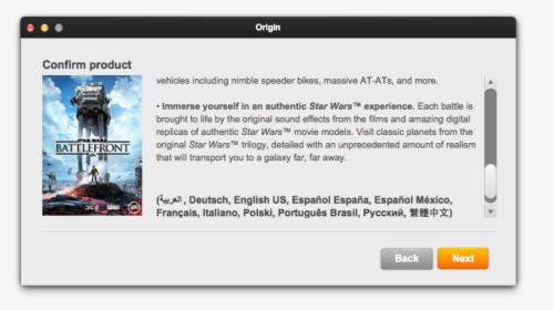 Battlefront - Star Wars Battlefront 2 Origin Key, HD Png Download, Transparent PNG