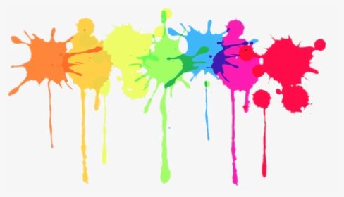 Paint Splatter Clip Art - Transparent Paint Splash Clipart, HD Png Download, Transparent PNG