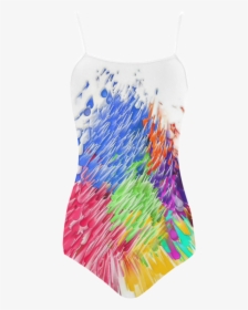 Paint Splashes By Artdream Strap Swimsuit - Active Tank, HD Png Download, Transparent PNG