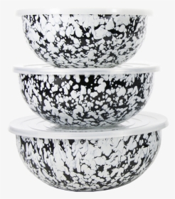 Bl54 Black Swirl Mixing Bowls - Blue And White Porcelain, HD Png Download, Transparent PNG