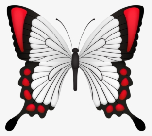 Red Butterfly Deco Clipart Image - Red Butterfly Png, Transparent Png, Transparent PNG