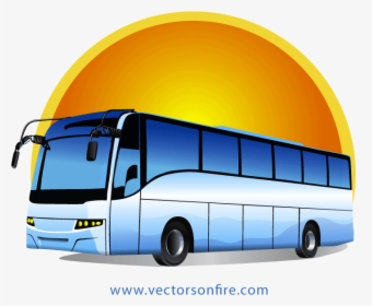 Traveling Clipart Charter Bus - Tour Bus Clipart Png, Transparent Png, Transparent PNG