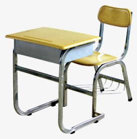 School Desk And Chiars Of Class Room , Png Download - School Table And Chair In One, Transparent Png, Transparent PNG
