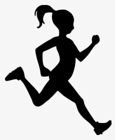 Girl-running File Size - Girls Running Clip Art, HD Png Download, Transparent PNG