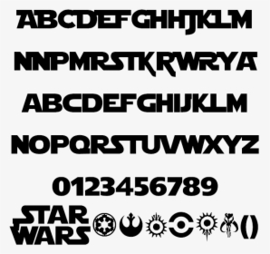 Star Jedi Example - Star Wars Font Transparent, HD Png Download, Transparent PNG