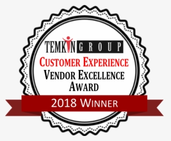 Temkin Group S 2018 Customer Experience Vendor Excellence - Round Border Black And White, HD Png Download, Transparent PNG