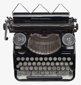 Black And White Vintage Typewriter, HD Png Download, Transparent PNG