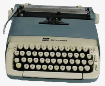 #png #tumblr #typewriter #vintage #classic #blue #aesthetic - Smith Corona Sterling Blue, Transparent Png, Transparent PNG