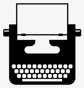 Transparent Vintage Typewriter Clipart - Transparent Typewriter Icon, HD Png Download, Transparent PNG