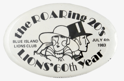 The Roaring 20s Lions Club Club Busy Beaver Button - Badge, HD Png Download, Transparent PNG