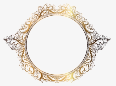 Clip Art Moldura Png Para Photoscape Dourada - Molduras Circulares Png, Transparent Png, Transparent PNG