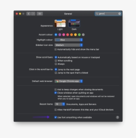 Font Blur Issue Macos Mojave - Mac Whatsapp Dark Mode, HD Png Download, Transparent PNG
