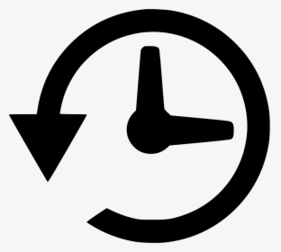 Time Machine Icon Svg Clip Arts - Time Machine Black And White, HD Png Download, Transparent PNG