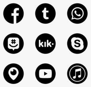 Essential Set - Vector Social Media Icons Png, Transparent Png, Transparent PNG