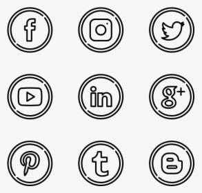 Social Circles - Music Icon Play Png, Transparent Png, Transparent PNG