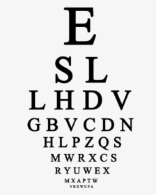 Transparent Eye Chart Png - Poster, Png Download, Transparent PNG
