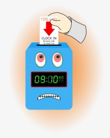 Angry Time Clock Clip Arts - Clock In And Out Clip Art, HD Png Download, Transparent PNG