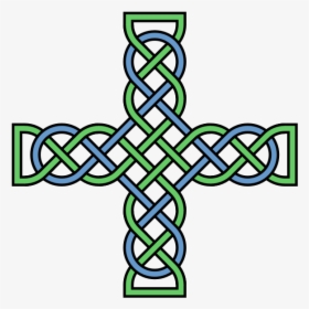 Knotwork Cross Multicolored - Celtic Knot Crosses, HD Png Download, Transparent PNG