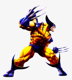 Transparent Wolverine Png - Wolverine Marvel Vs Capcom, Png Download, Transparent PNG