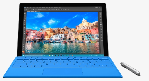Microsoft Surface Pro 4 Blue - Microsoft Surface Pro 4 256gb Intel Core I7, HD Png Download, Transparent PNG