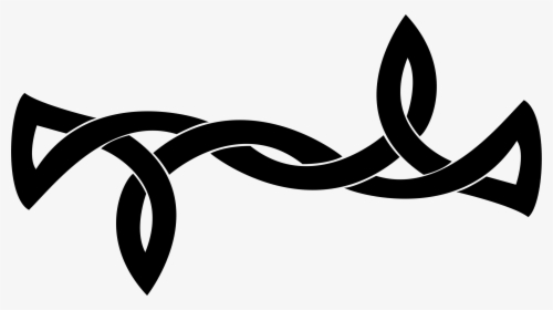 Knot Clipart Black And White - Celtic Trim Clip Art, HD Png Download, Transparent PNG