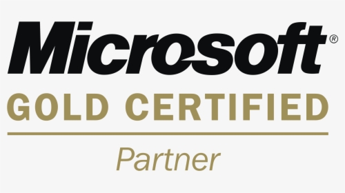 Microsoft Gold Certified Partner Logo, HD Png Download, Transparent PNG